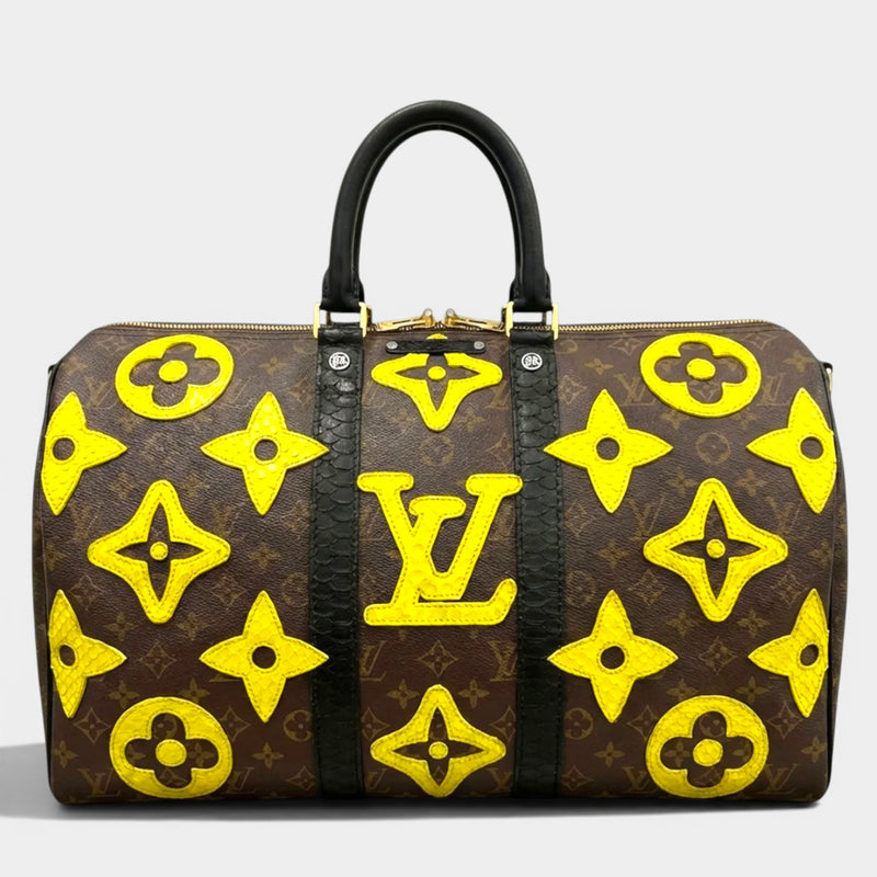 Monogrammed Weekender Bag With Palm Tree Accents