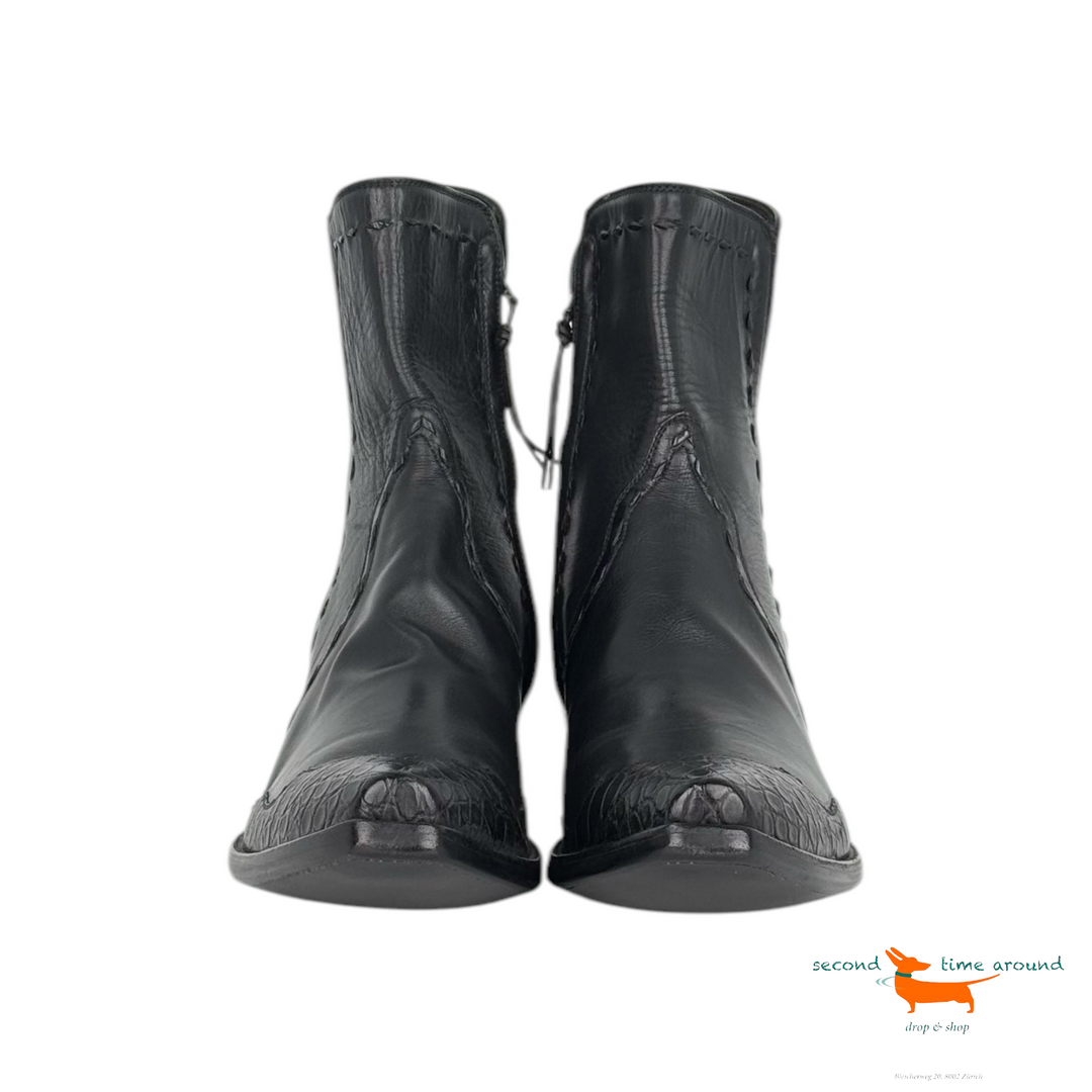 Stallion Calf Alligator Boots