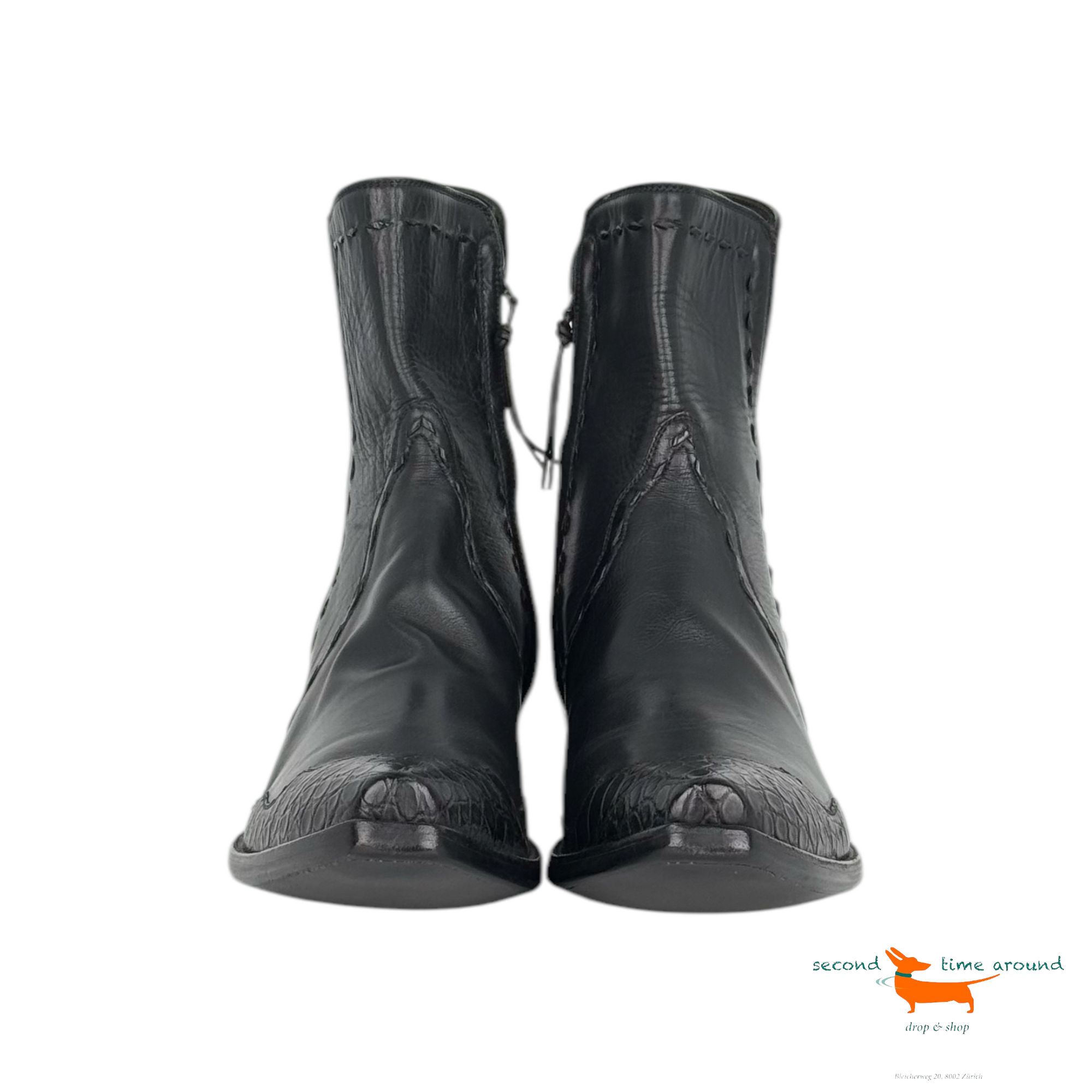 Stallion Calf Alligator Boots 1