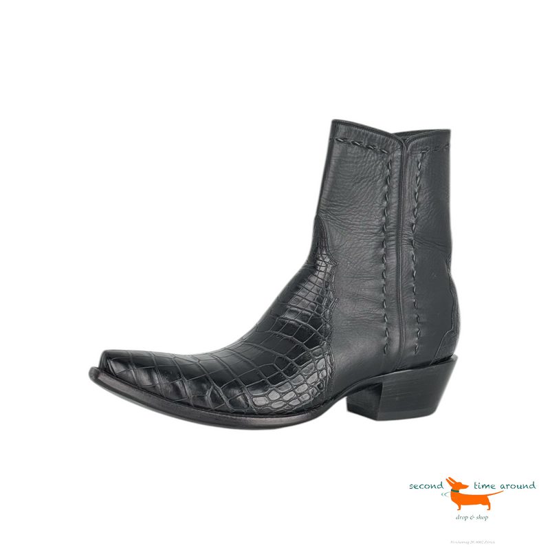 Stallion Calf Alligator Boots