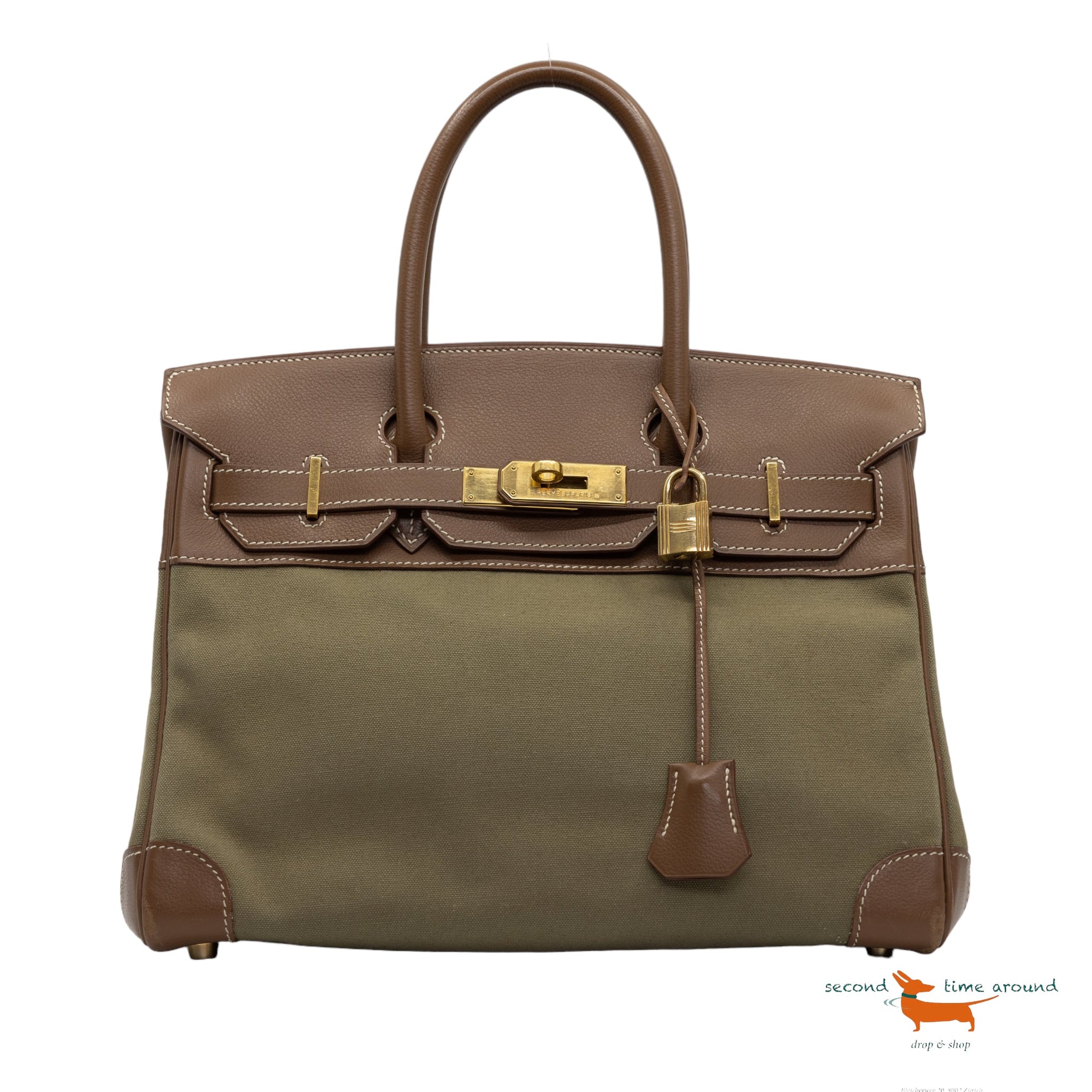 Hermes Limited Edition Toile Birkin 30 Bag