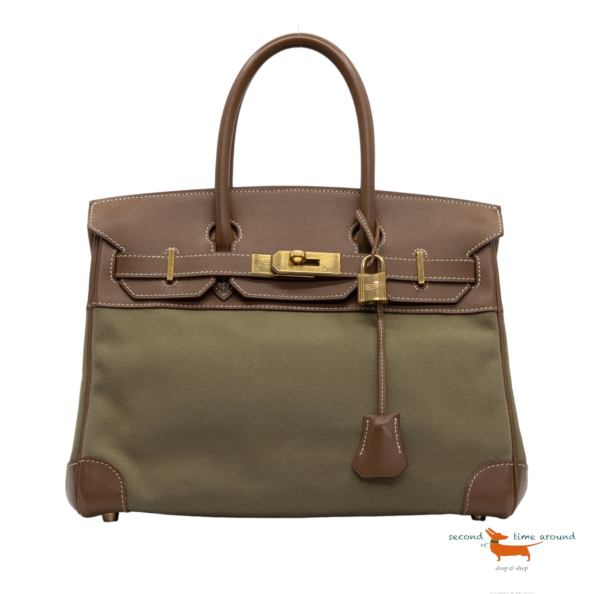 Hermes Limited Edition Toile Birkin 30 Bag