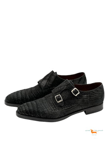 Brioni Crocodile Monkstrapes Shoes