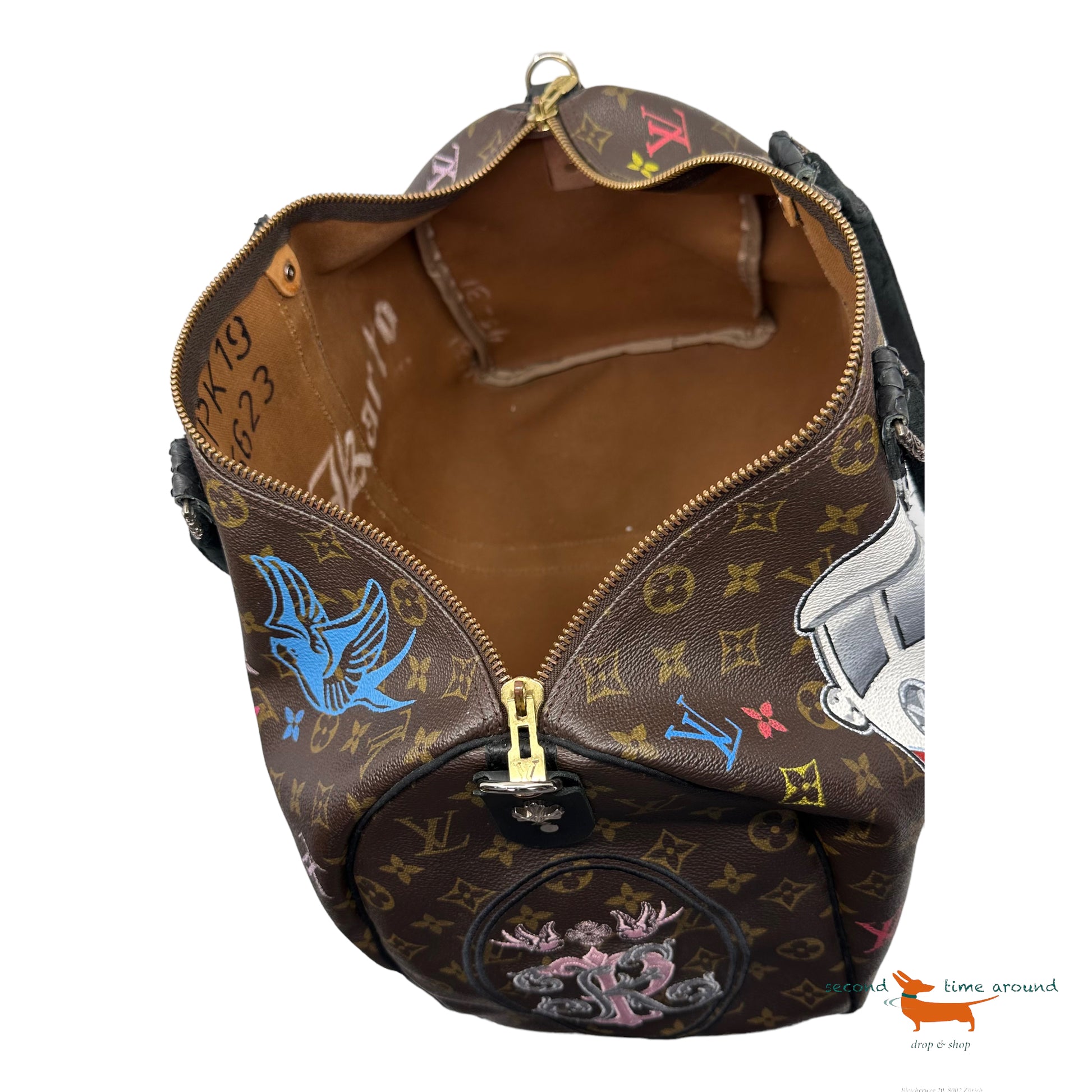 Tiger + keep the best forget the rest of Philip Karto - Customized Louis  Vuitton bag 50cm for women