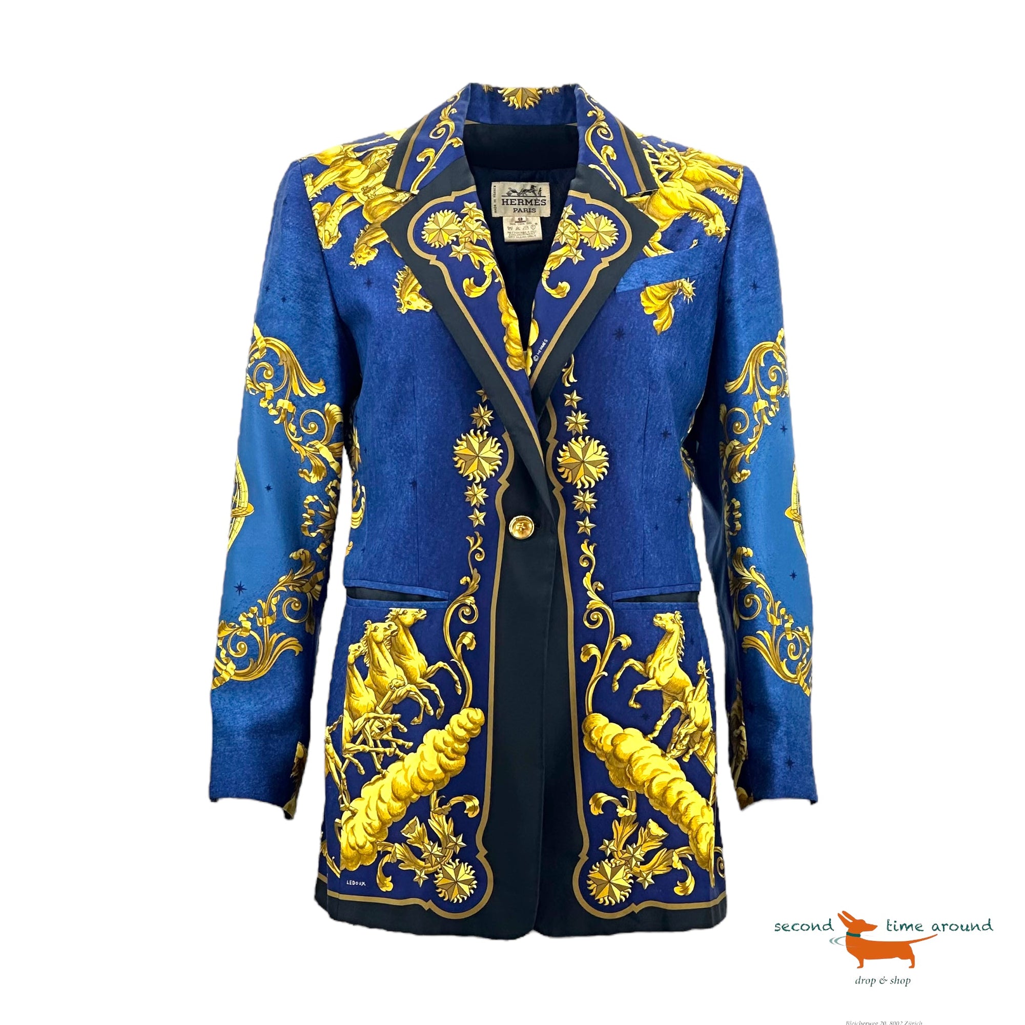 Hermes 1970’s Vintage Silk Jacket