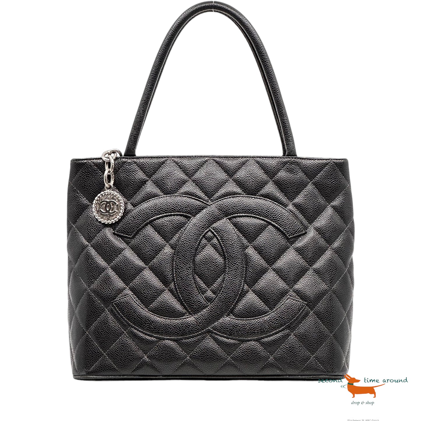 Chanel Medaillon Leather Shopper