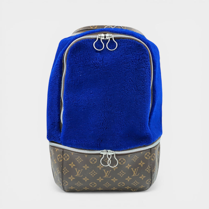 Louis Vuitton Limited Edition Monogram Bleu Fleece Pack Marc Newson Backpack