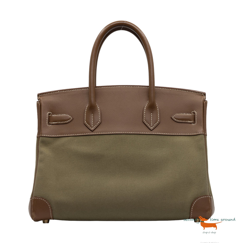 Hermes Limited Edition Toile Birkin 30 Bag