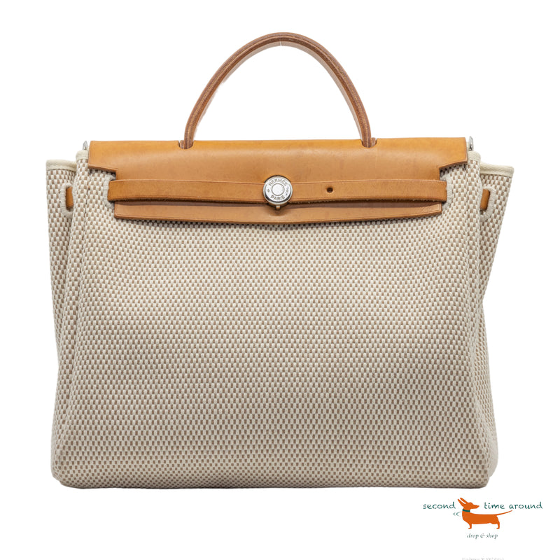 Hermes Herbag 30 Toile Bag