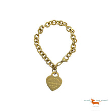 Tiffany Gold Heart Bracelet Return to Tiffany