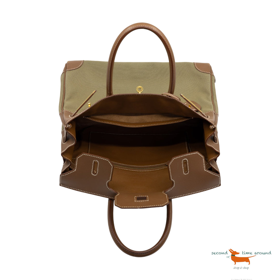 Hermes Limited Edition Toile Birkin 30 Bag