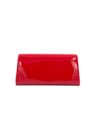 Jimmy Choo Margot Patent Leather Chain Clutch Red