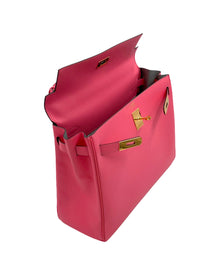 Hermes Kelly Retourne 32 Epsom Leather Rose Azalee Bag Rare