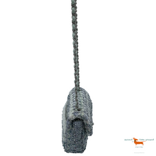 Chanel Classic Flap  Single Quilted and Ribbon Mini Blue Green Silver Tweed Cross Body Bag