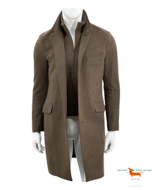 Loro Piana Baby-Cashmere Coat Martingala Brown