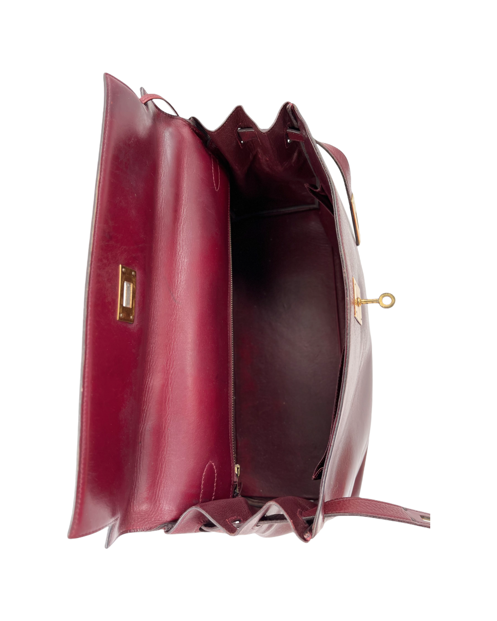 Hermes Kelly Box Leder 35 Bag