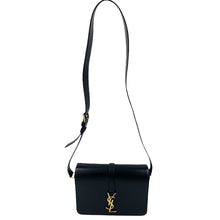 Yves Saint Laurent Black Smooth Calfskin Leather Monogramme Sac Universite Medium Shoulder Bag