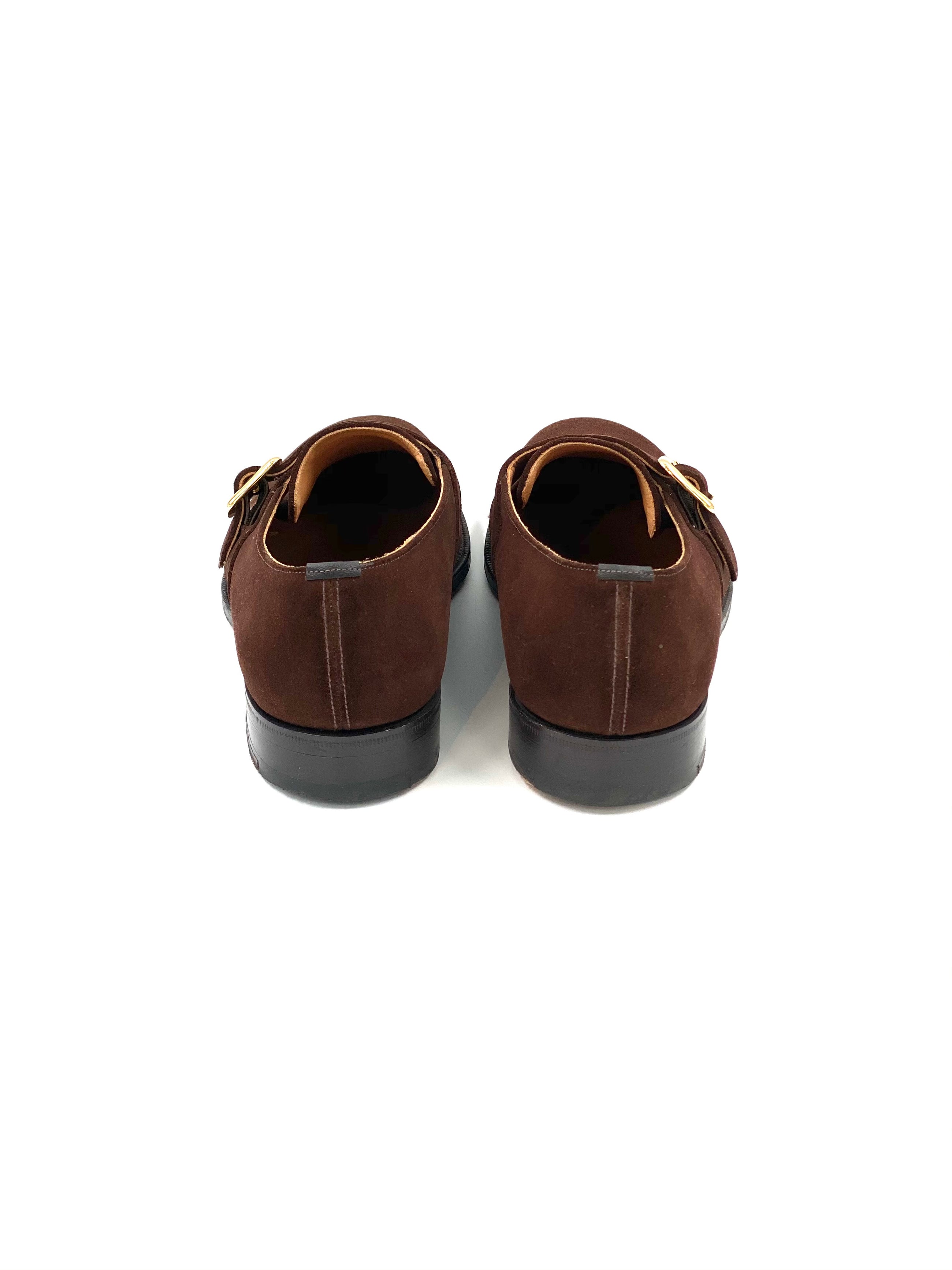 Church's Herren Wildleder Formal Business Slipper Schuhe Monkstrap odsey Braun