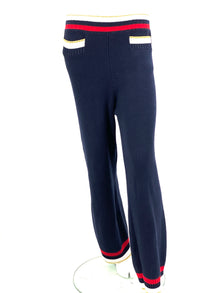 Gucci straight-leg knit trousers in a cotton blend with stripes