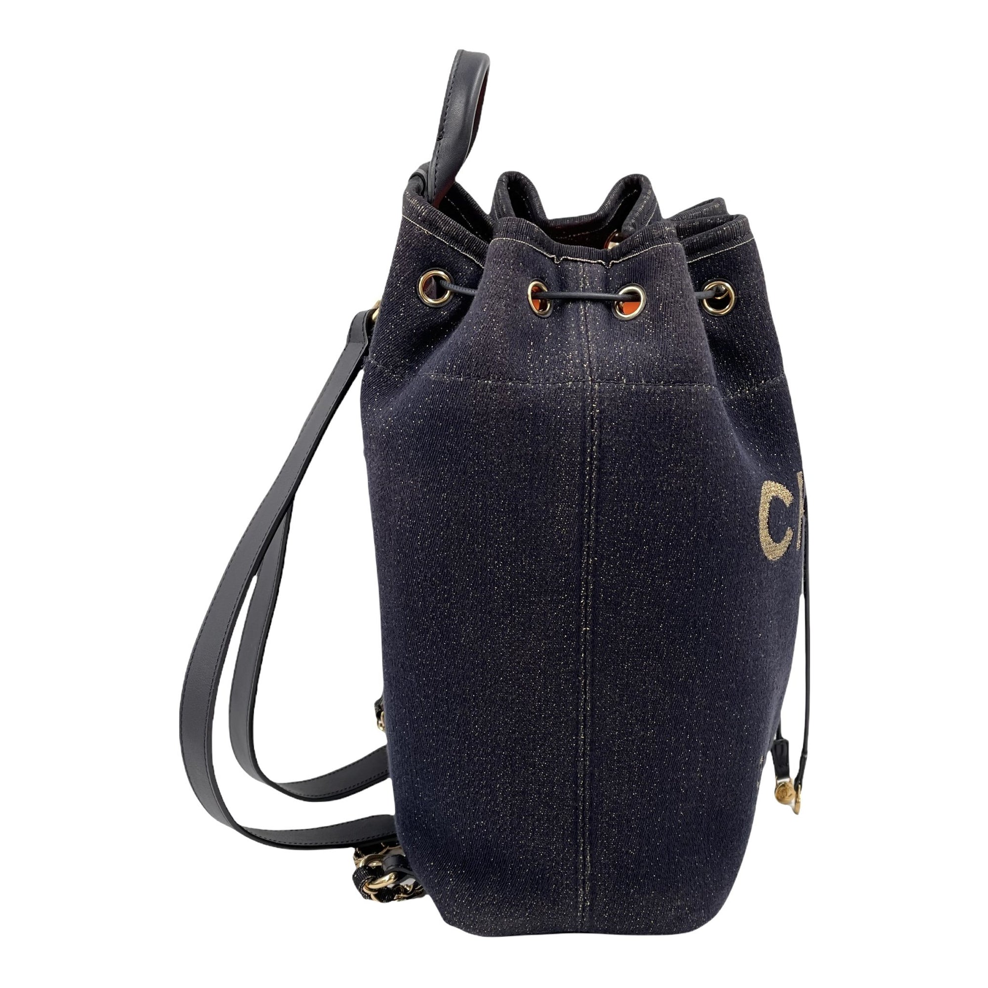 Chanel Deauville Drawstring Typ Chain Shoulder Bag