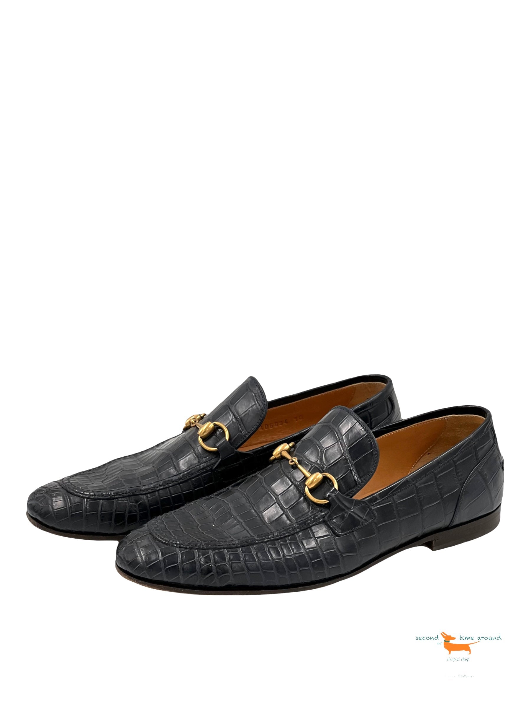 Gucci Jordaan Crocodile Loafer