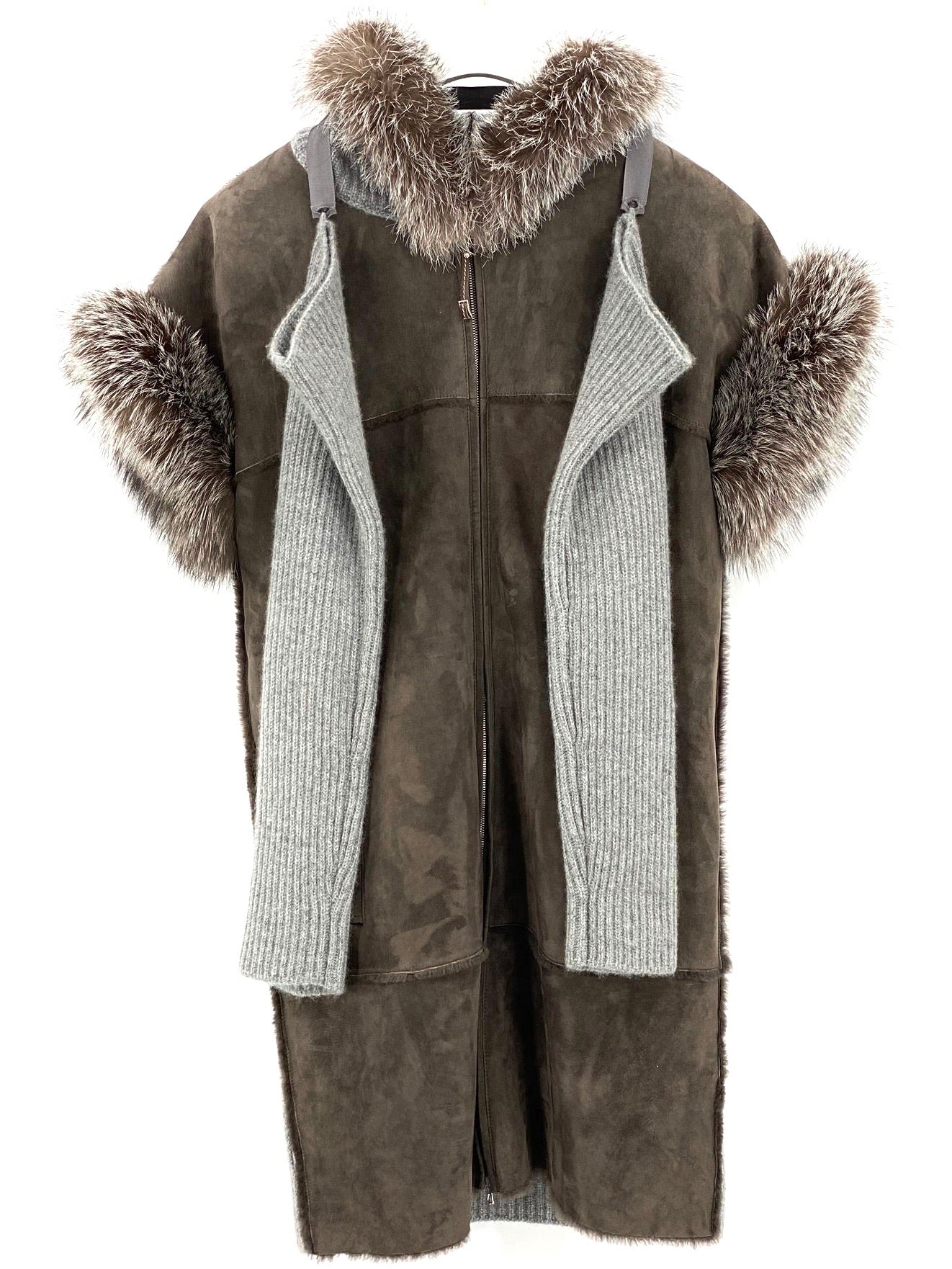 ‪ Fabiana Filippi Mantel Leder Cashmire