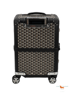 Goyard Black Goyardine Canvas and Leather Bourget Trolley