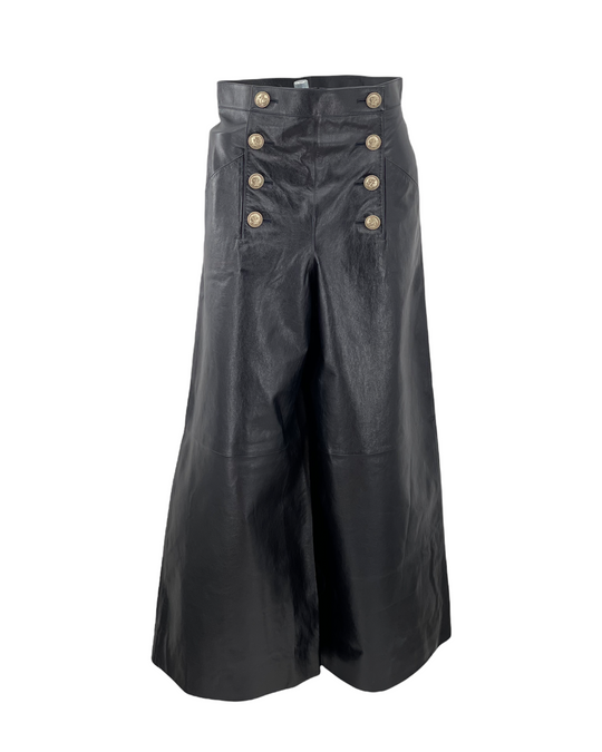 Chanel Leather Sailor Pants (Fashion Show piece)