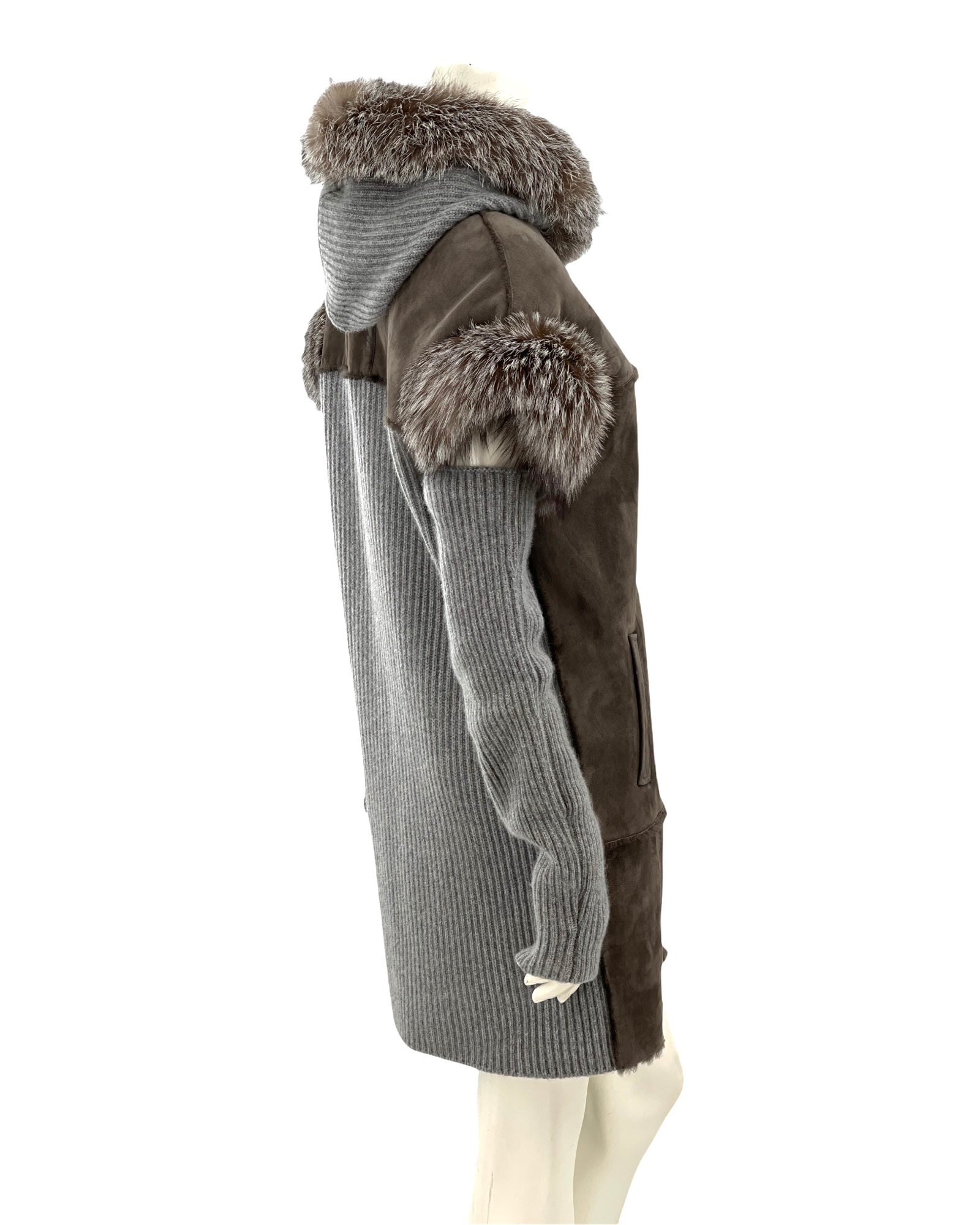 ‪ Fabiana Filippi Mantel Leder Cashmire