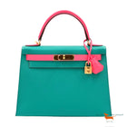 Hermes Kelly II Sellier 28 Veau Epsom Bleu Paon Limited Edition Bag