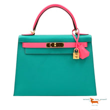 Hermes Kelly II Sellier 28 Veau Epsom Bleu Paon Limited Edition Bag