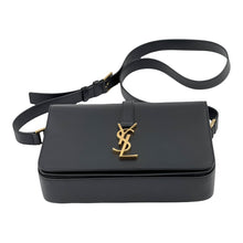 Yves Saint Laurent Black Smooth Calfskin Leather Monogramme Sac Universite Medium Shoulder Bag