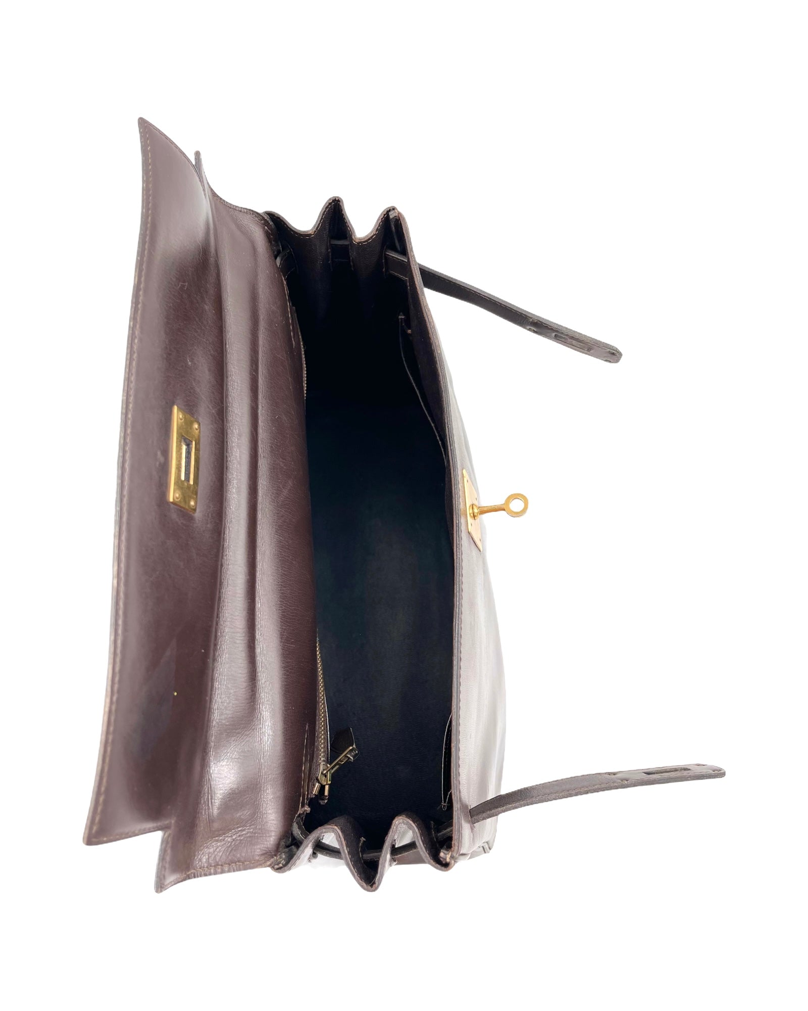 Hermes Kelly Box Leder 32 Bag