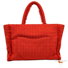 Chanel Giant Logo Einkaufstasche aus gestepptem Tweed Medium Bag