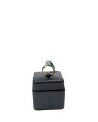 Gucci 18k Yellow Gold Diamond Enamel Le Marché des Merveilles Tiger Ring