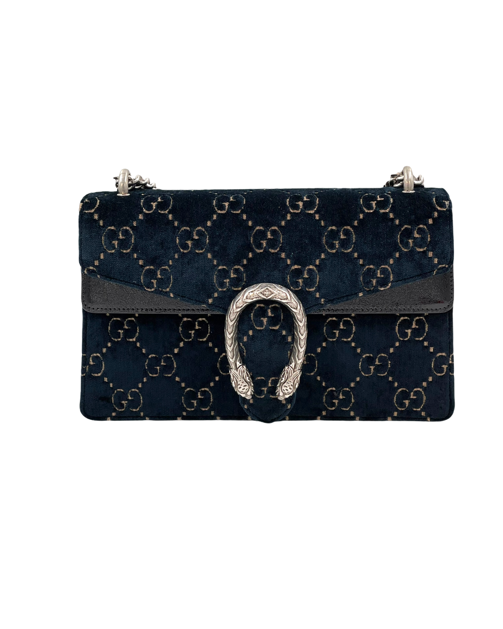 Gucci Blue Dionysus GG Velvet Bag