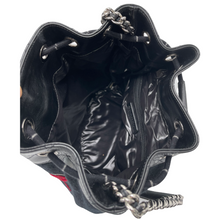 Chanel Embroidered Wool Calfskin Drawstring Bag