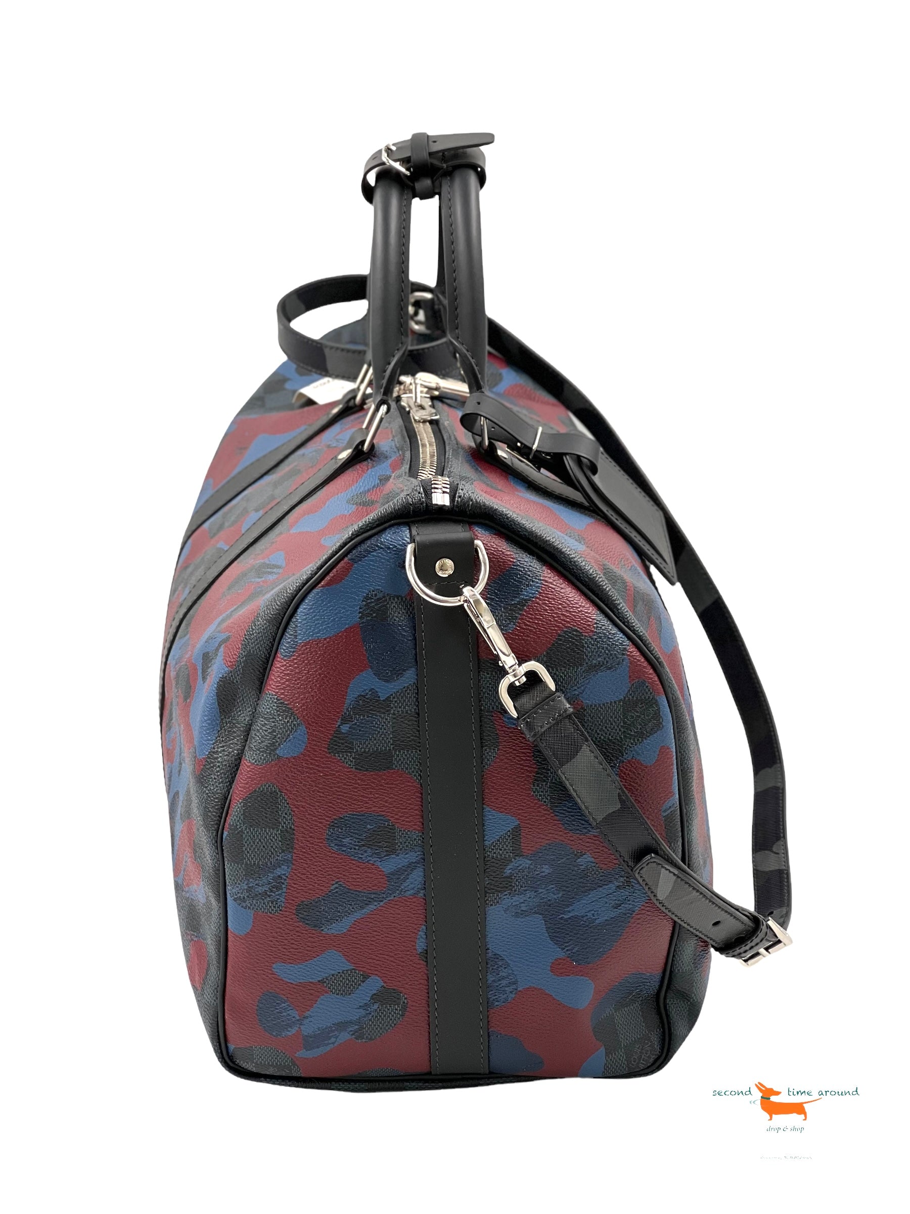Louis Vuitton Keepall Bandouliere Damier Cobalt Camouflage 45 bag