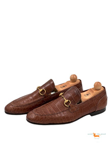 Gucci Jordaan Crocodile Loafer