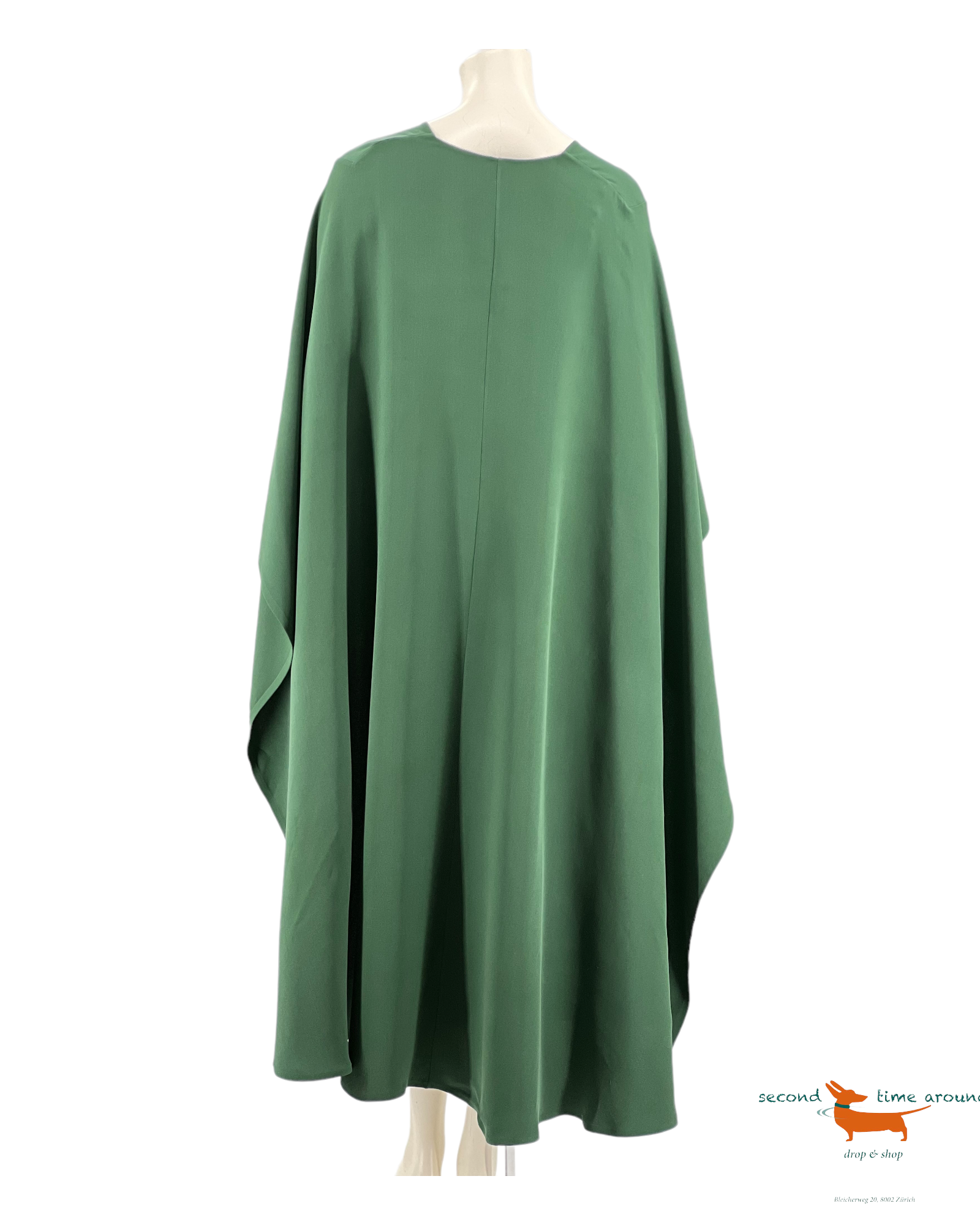 Valentino Cady Couture Midi Cape Dress