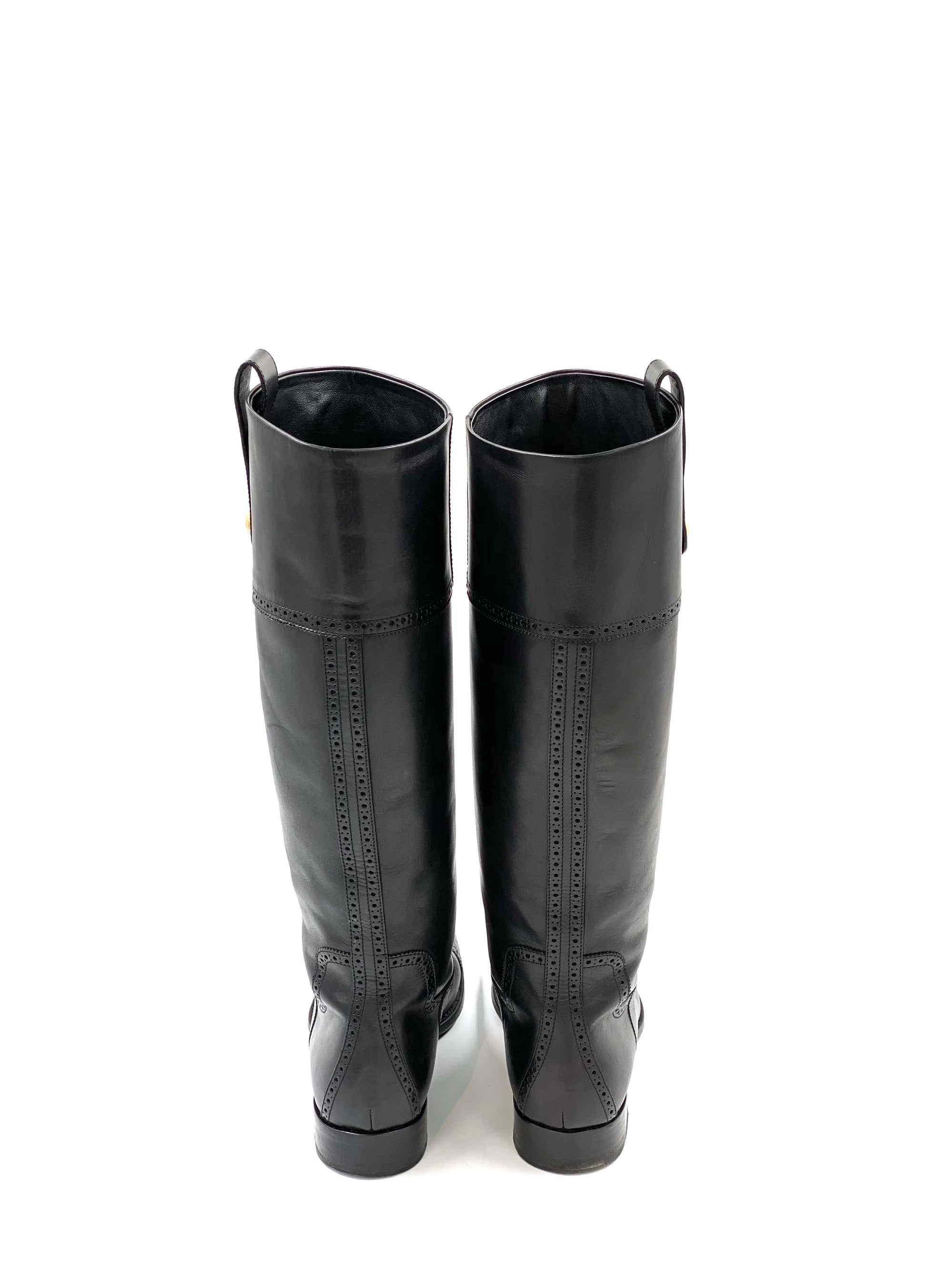 Louis Vuitton Stiefel Leder Schwarz 39