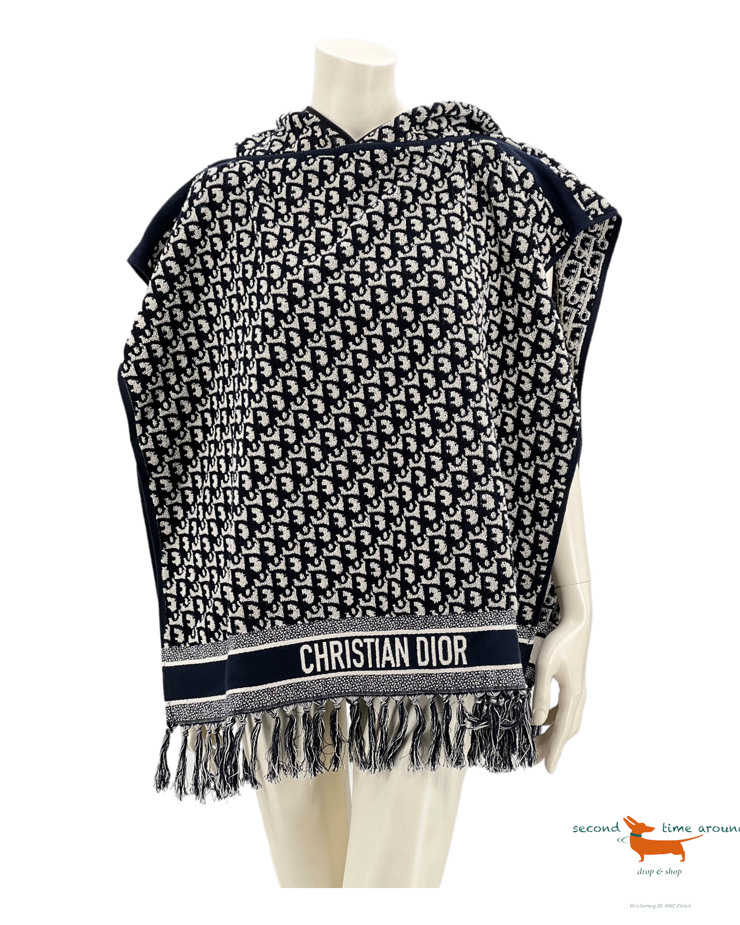 Christian Dior Oblique Poncho with Hood