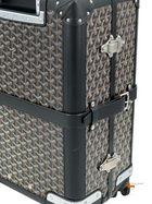 Goyard Black Goyardine Canvas and Leather Bourget Trolley