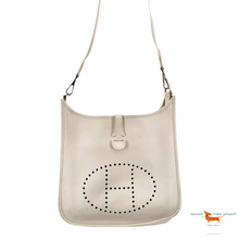 Hermes Evelyne small shoulder bag in white Epsom leather
