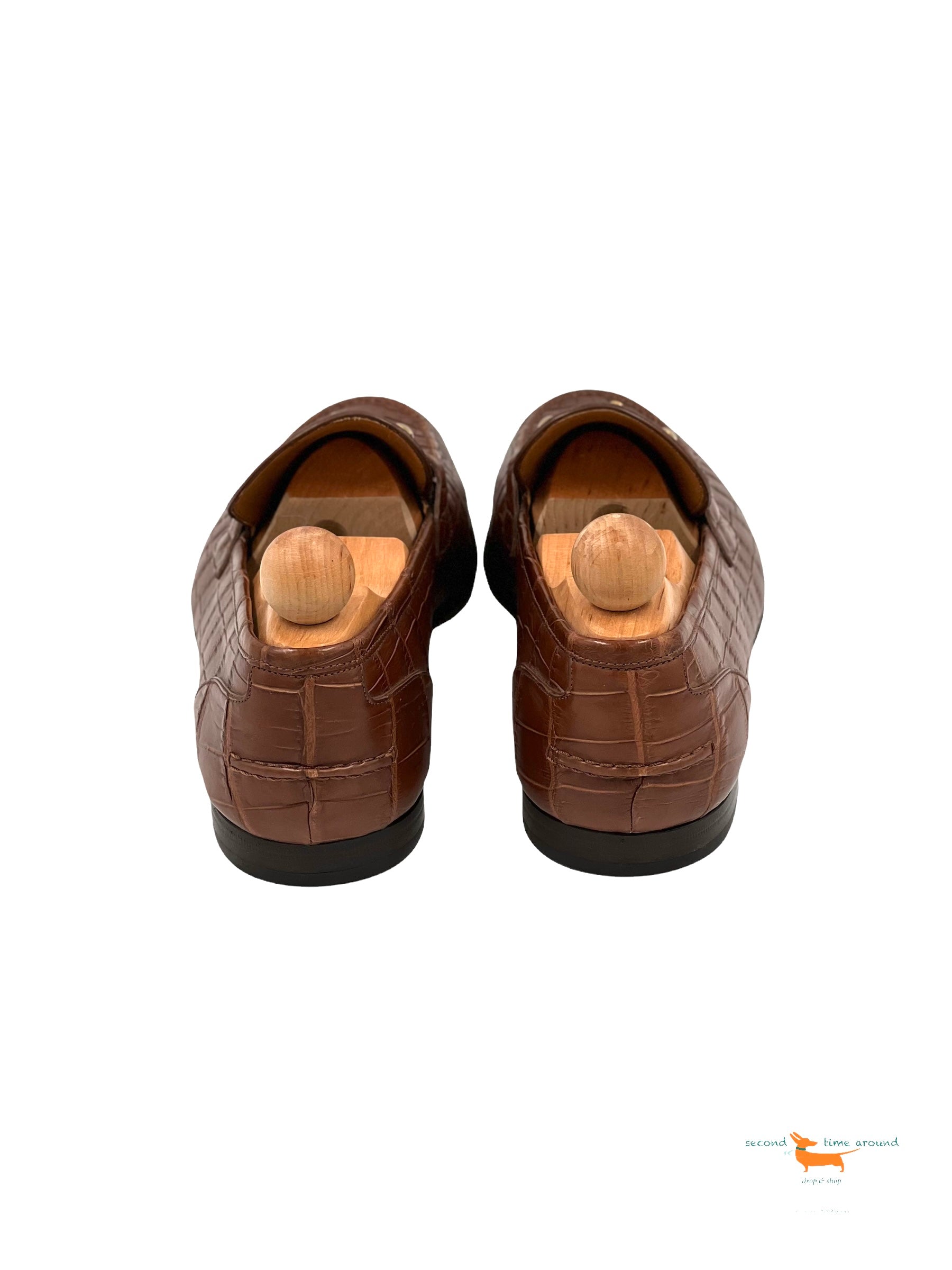 Gucci Jordaan Crocodile Loafer