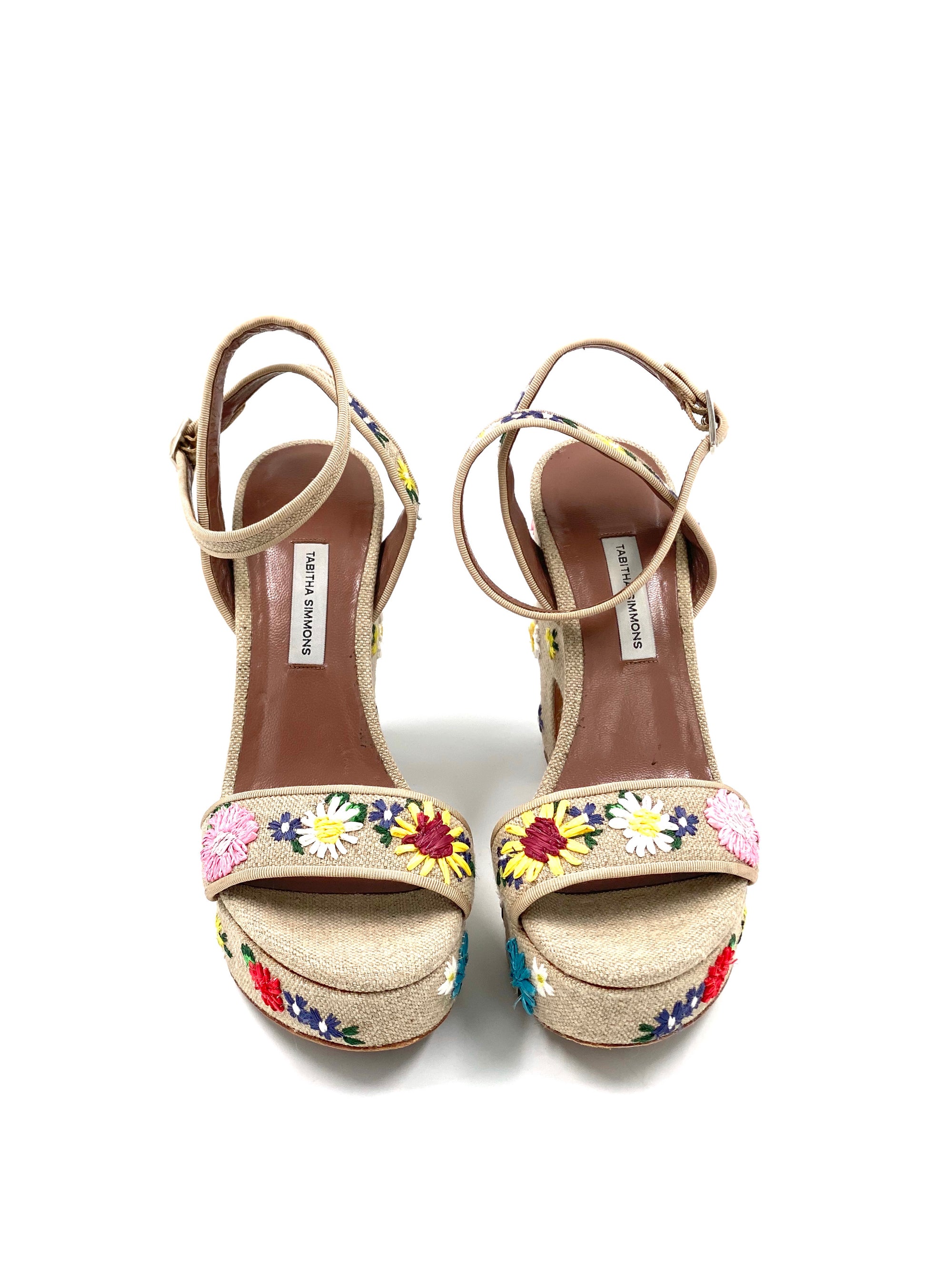 Tabitha Simmons Calla Meadow Embroidered Sandals