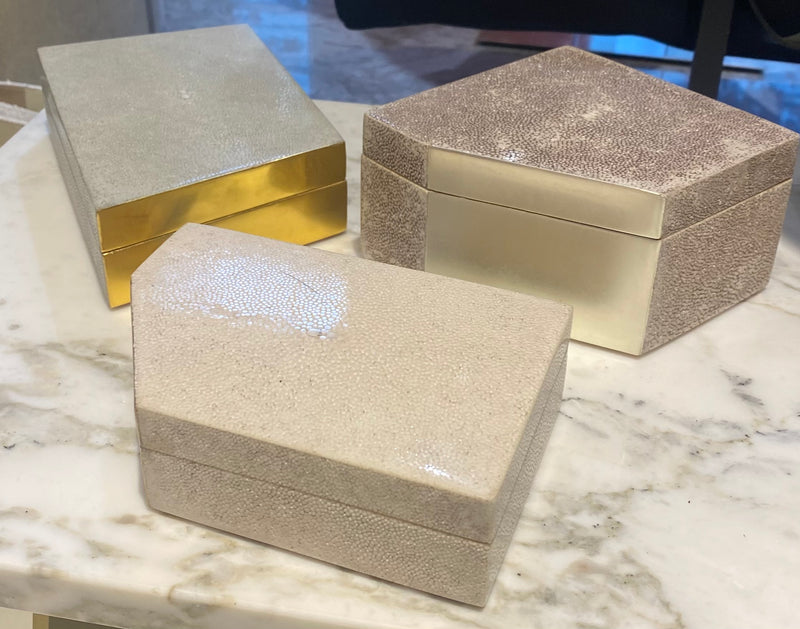 Shagreen Wooden Box by Alexander Lamont