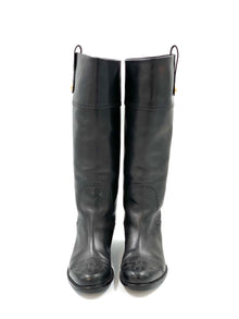 Louis Vuitton Stiefel Leder Schwarz 39