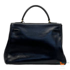 Hermes Kelly 32 Black Boxcalf Bag