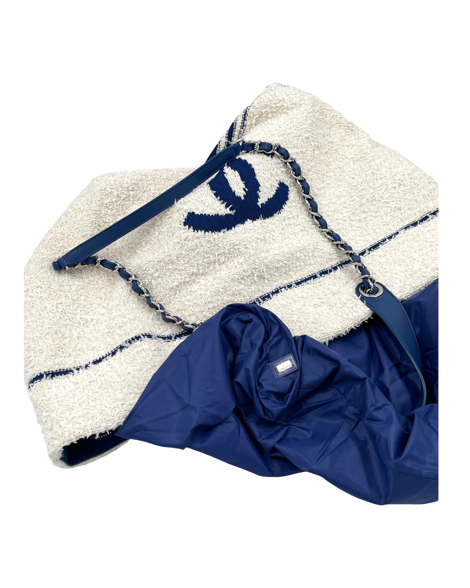 Chanel Deauville Venise Biarritz Shopping Tote Terry Cloth Large